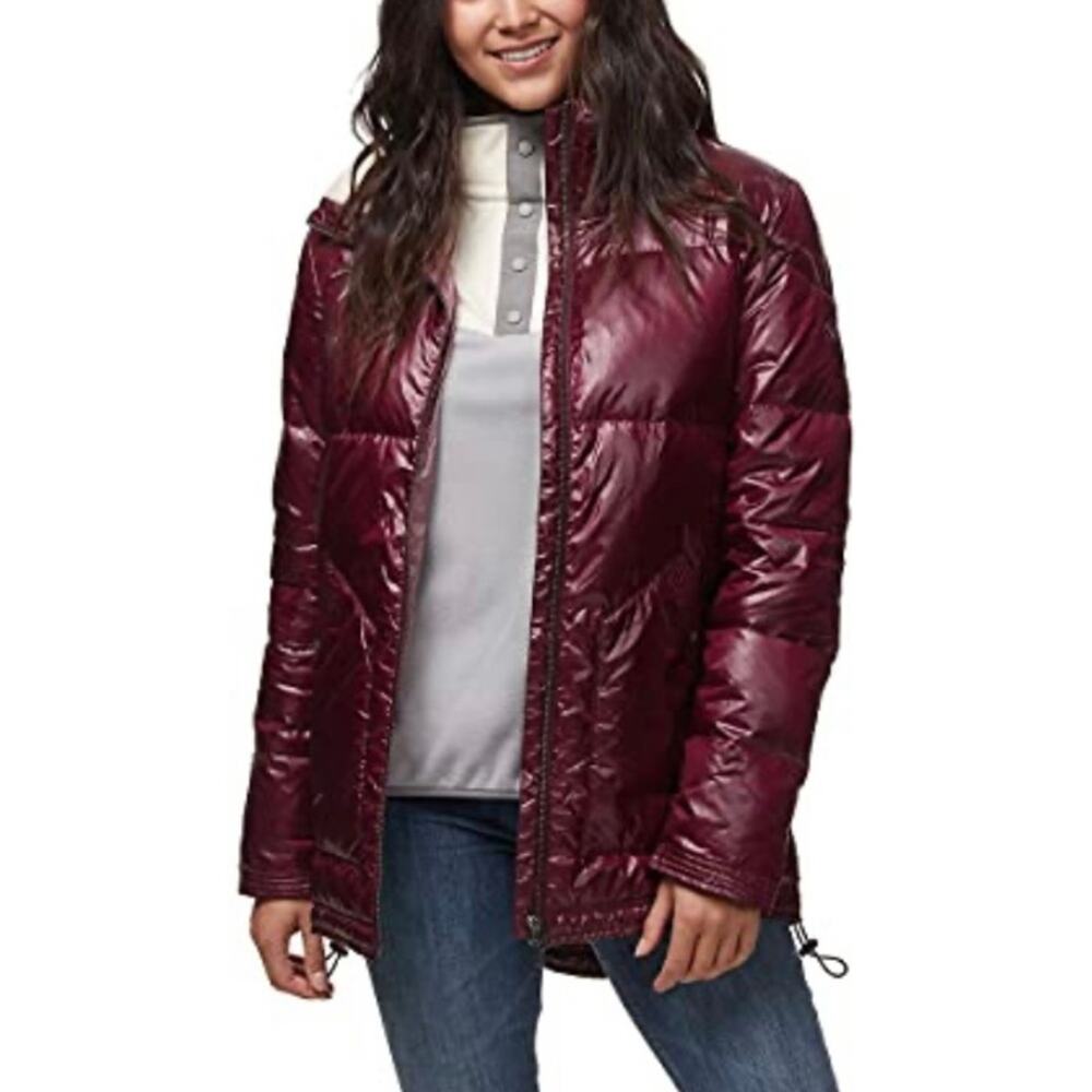 CARVE DESIGNS Maroon Mulberry Portillo Down Water Resistant Jacket Coat Size XS
